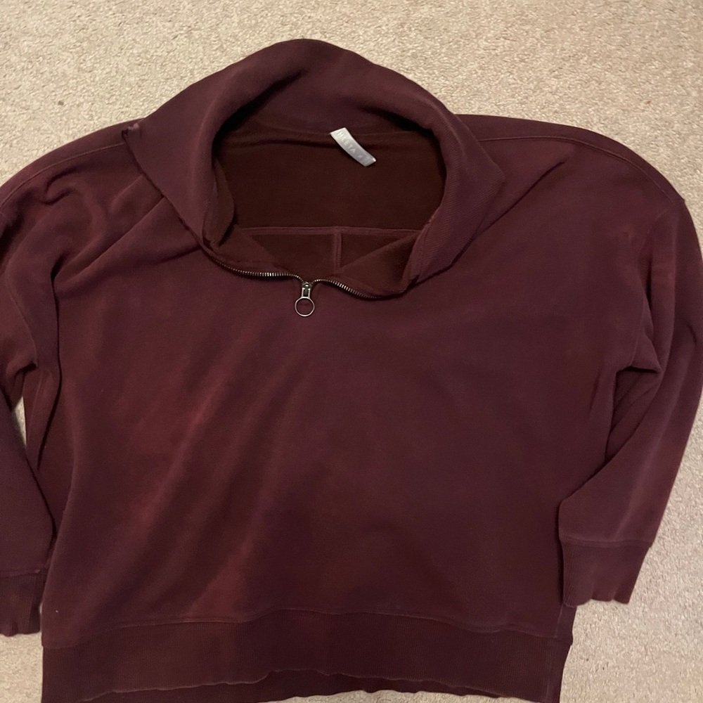 Burgundy Pullover Sweatshirt